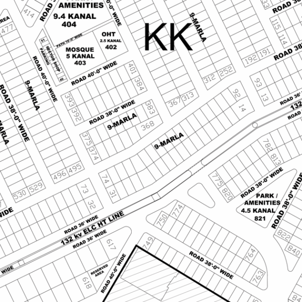KK-49- Residential Plot For Sale In DHA Phase 4-1
