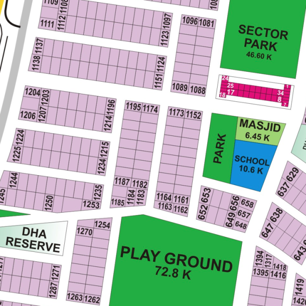 H-1184-Plot For sale in DHA Phase 9 Prism, Lahore Pakistan-1