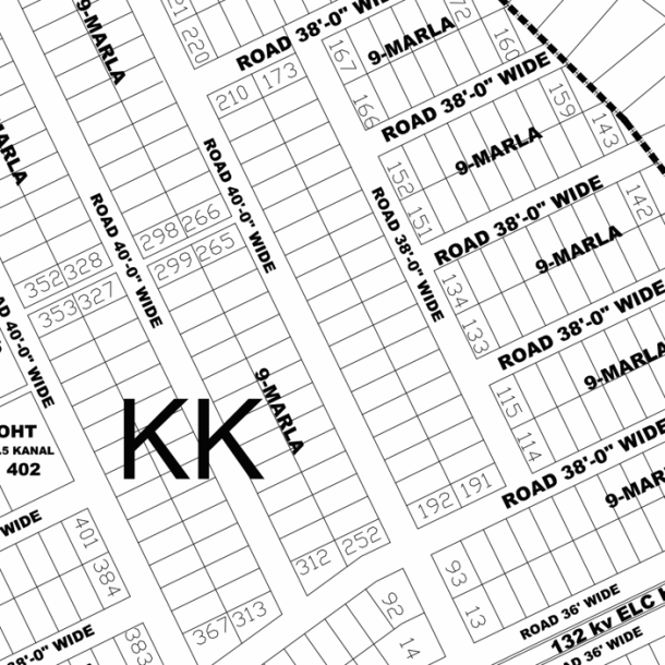 9 Marla Plot with Modern Infrastructure in DHA Phase 4, Block KK, Lahore Demand 280 Lacs-1