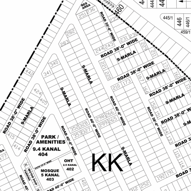 KK-344-Residential Plot For sale in DHA Phase 4, Lahore Pakistan-1