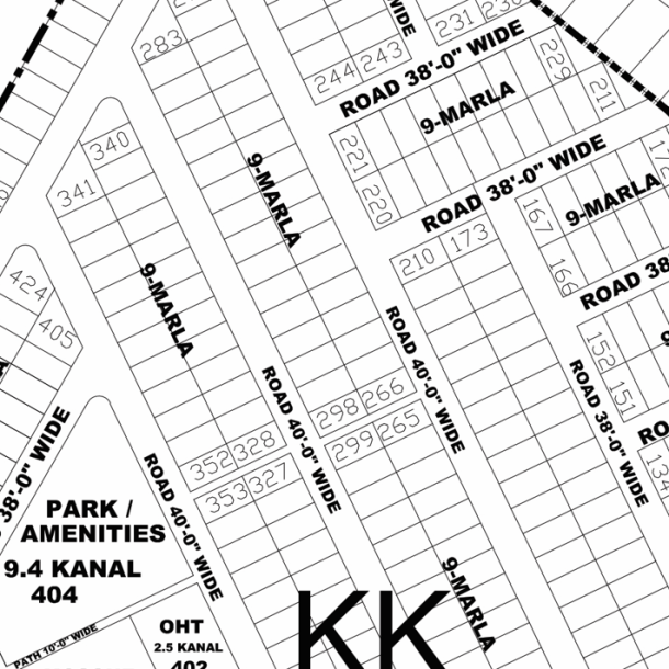 KK-288- Residential Plot For Sale In DHA Phase 4 Lahore-1