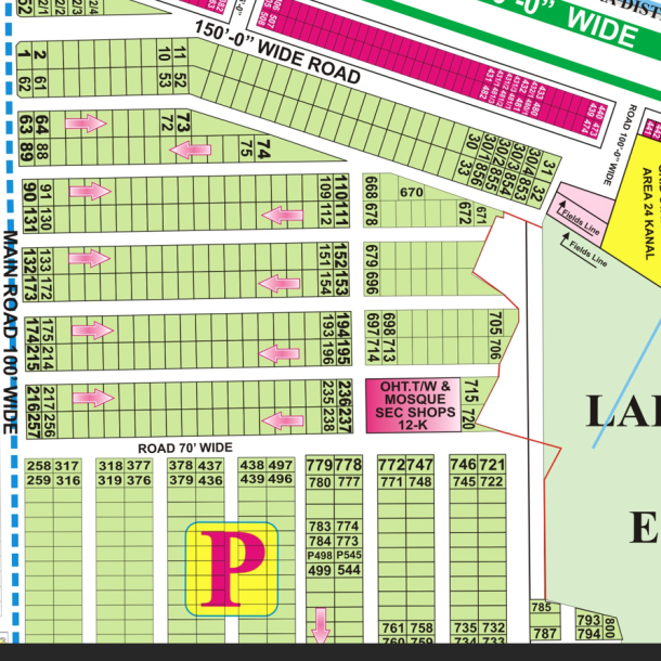 P-295- Residential Plot For Sale In DHA Phase 7-1
