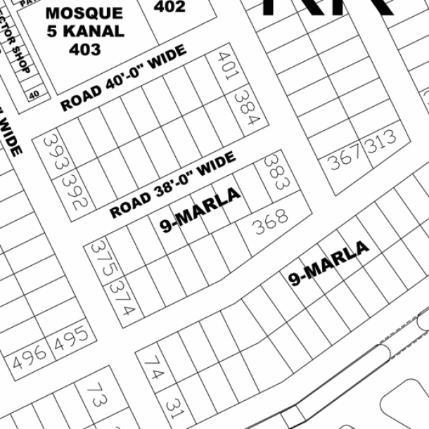 KK-383-Residential Plot For sale in DHA Phase 4, Lahore Pakistan-1