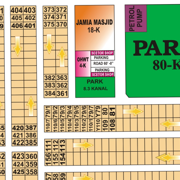 Y-492+493- Pairs Residential Plot For sale in DHA Phase 7 Lahore Pakistan-1