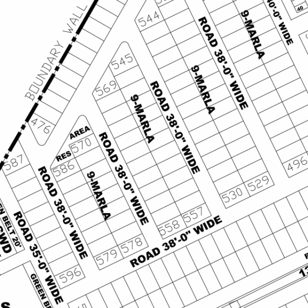 KK-548-Residential Plot For sale in DHA Phase 4, Lahore Pakistan-1