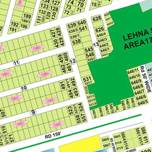 E-557-Residential Plot For sale in DHA Phase 6, Lahore Pakistan-1