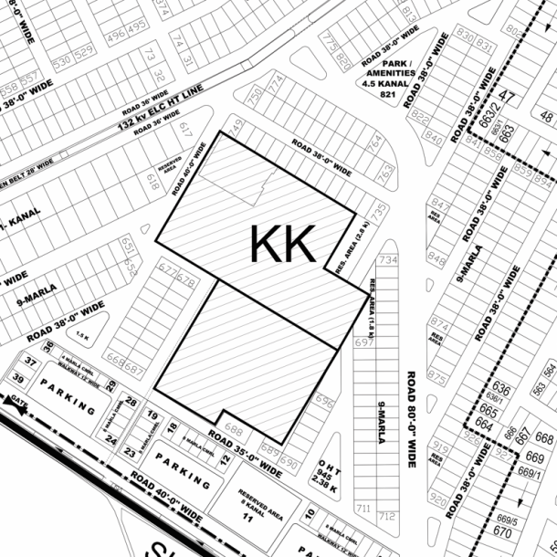 KK-590- Residential Plot For Sale In DHA Phase 4-1