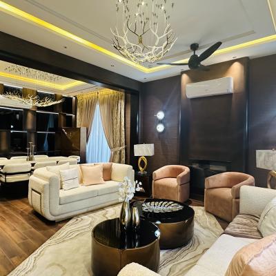 1 Kanal Fully Furnished With Home Theater Modern Luxury Living House For Sale