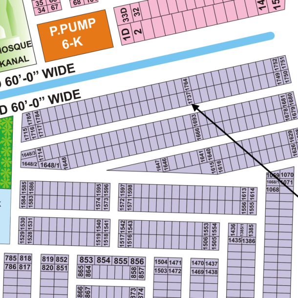 5 Marla Plot For Sale DHA Phase 9 Town Block C Plot 150 Ft Road Back-1