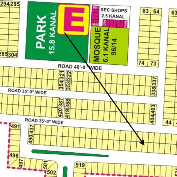 5 Marla Plot At Wide Road In DHA Phase 9 Town Block E-1