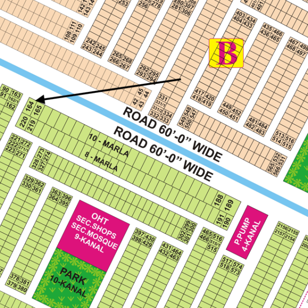 10 Marla Corner Plot location in 150 Ft Road DHA 9 Town-1