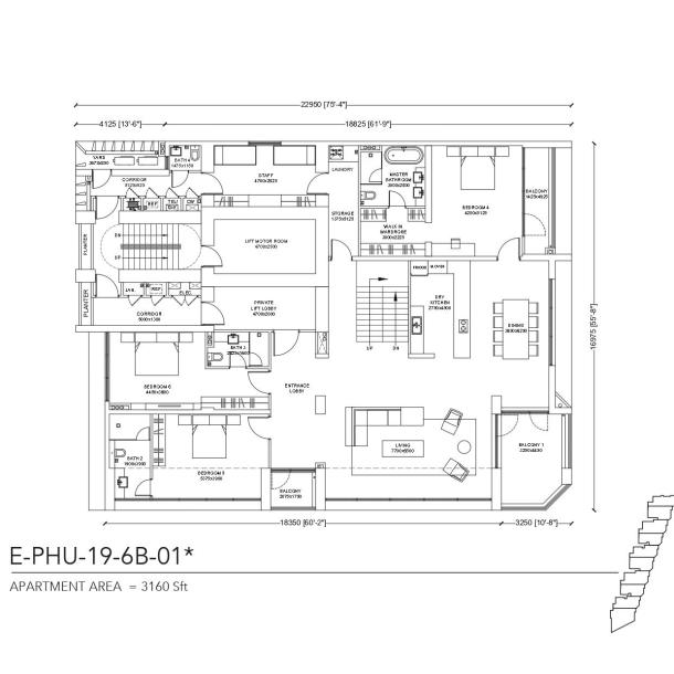 3‑Bedroom Apartment 8 Green DHA Raya-2