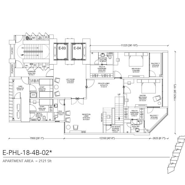 3‑Bedroom Apartment 8 Green DHA Raya-18