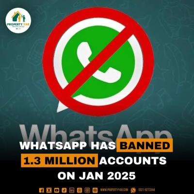 WhatsApp Has Banned 1.3 million Accounts On Jan 2025