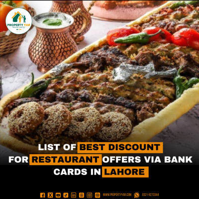 List of Best Discount offers for Restaurant via Bank Cards in Lahore
