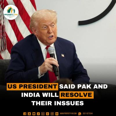 US President Said Pak and India Will Resolve their Issues