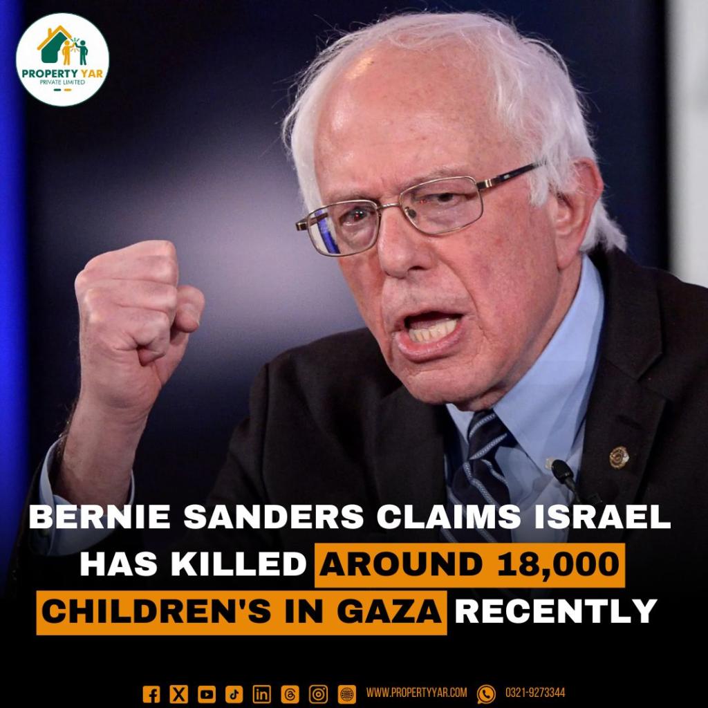 Bernie Sanders Claims Israel has killed around 18,000 Children's in Gaza recently