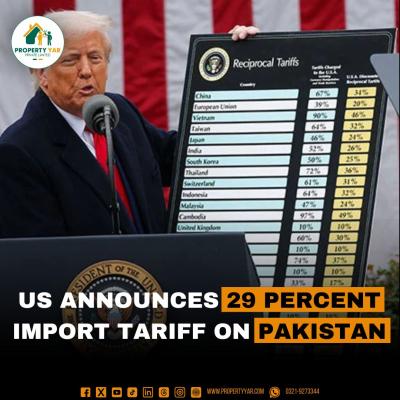 US Announces 29 Percent Import Tariff on Pakistan