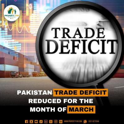 Pakistan Trade deficit reduced for the month of March