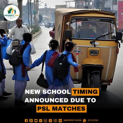 New School Timing announced due to PSL Matches