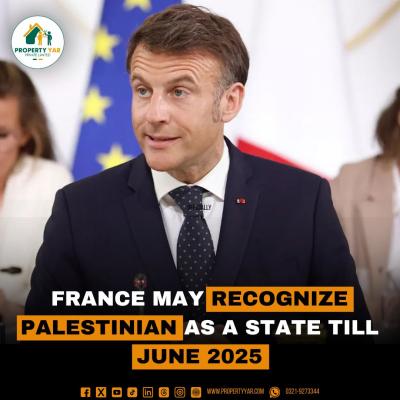 France May Recognize Palestinian as a State Till June 2025