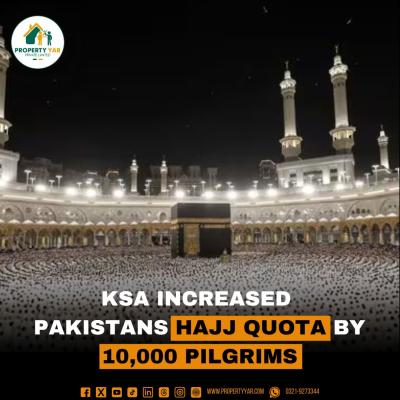 KSA Increases Pakistan's Hajj Quota by 10,000 Pilgrims
