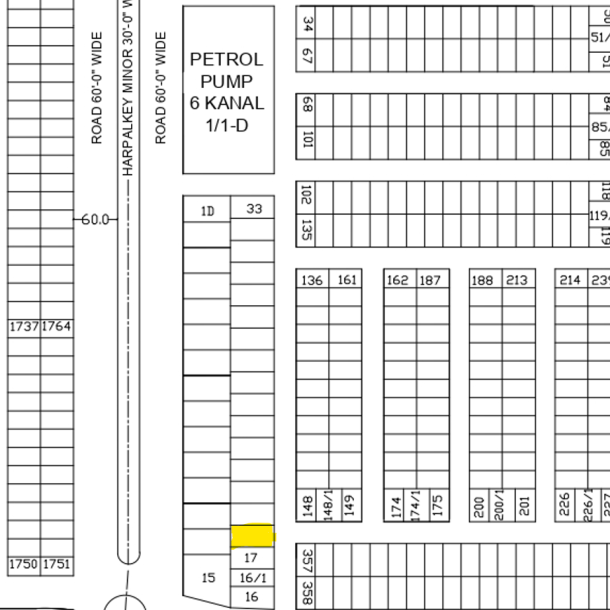 8 Marla Plot For Sale D - 18 Demand 185 Lac 50 Main 120 Direct Approach In DHA Phase 9 Town-1