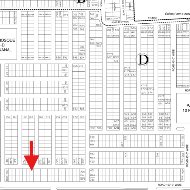 Excellent Location 1 Kanal Plot Is Available For Sale In DHA Lahore Phase 6 Block E Plot No 415-1