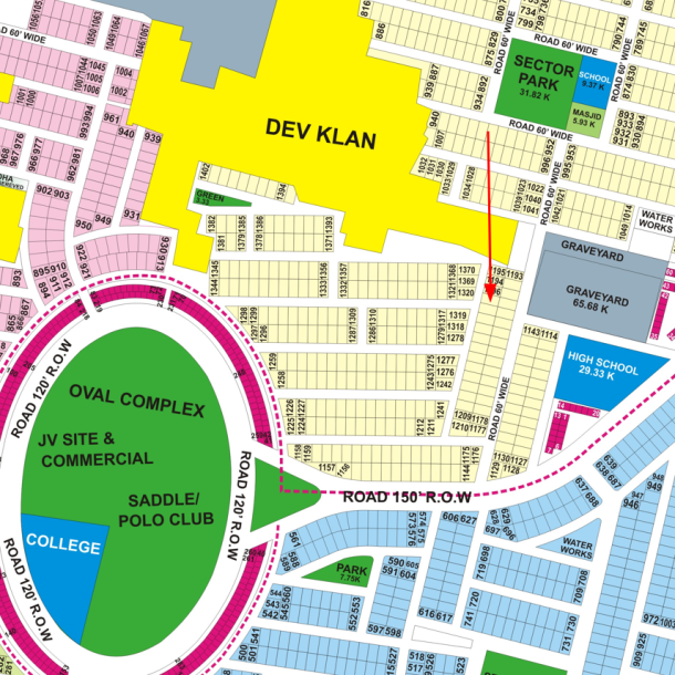 1 Kanal Plot For Sale in DHA Lahore Phase 9 Prism — Prime Location-1
