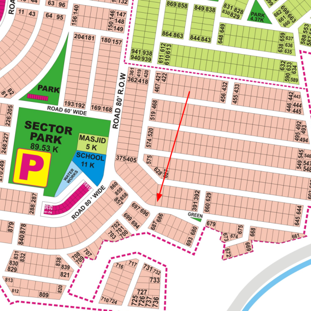 1 Kanal Plot in DHA Phase 9 Prism — Best Price Negotiable-1