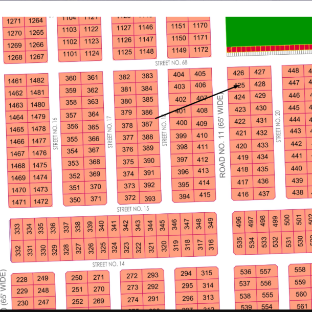 1 Kanal Residential Plot Available in Sector-L DHA Multan Near To Park 65ft Road-1