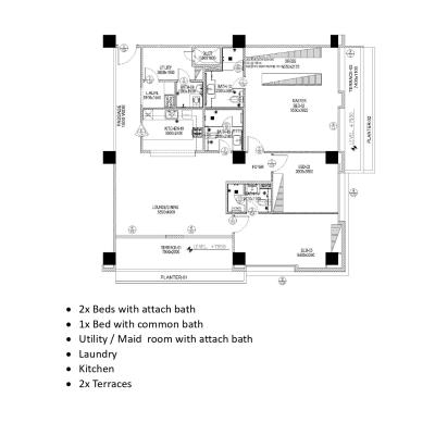 2211 sqft Penta Squre Apartment in Phase 5 DHA Lahore Digital Auction 2025