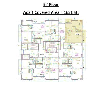 2 Bedroom 1651 sqft Penta Squre Apartment in DHA Lahore Digital Auction 2025