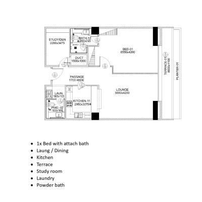 1 Bedroom Apartment In Penta Squre DHA Lahore Digital Auction 2025