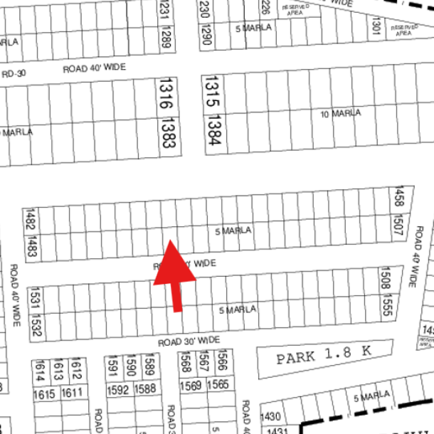 Prime Location Plot Is Available For Sale In DHA Lahore Phase 6 Sector E Plot No 1492-1