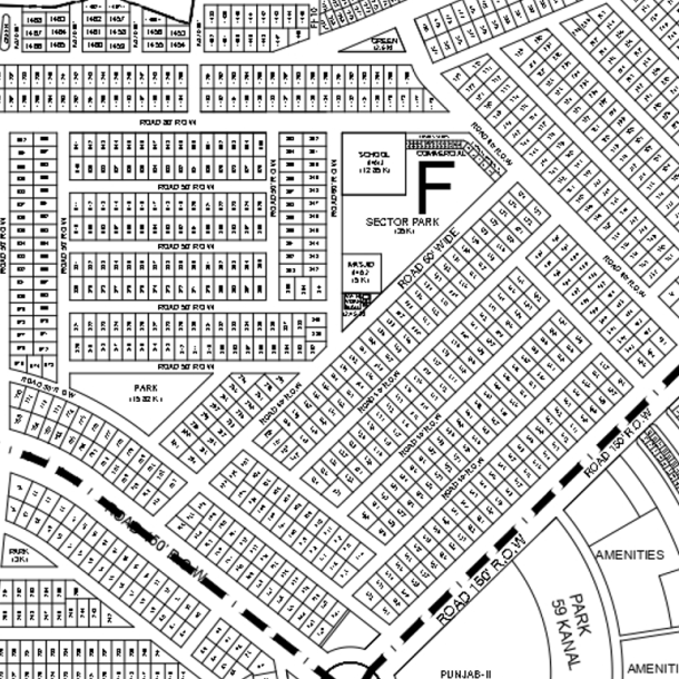 1 Kanal Plot For Sale In DHA Phase 9 Prism-1
