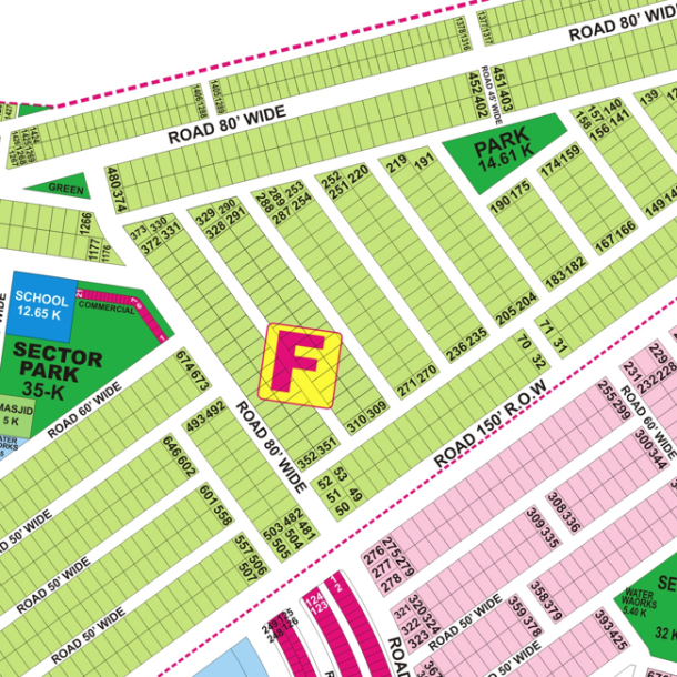 F-326- Residential Plot For Sale In DHA Phase 9 Prism Lahore-1