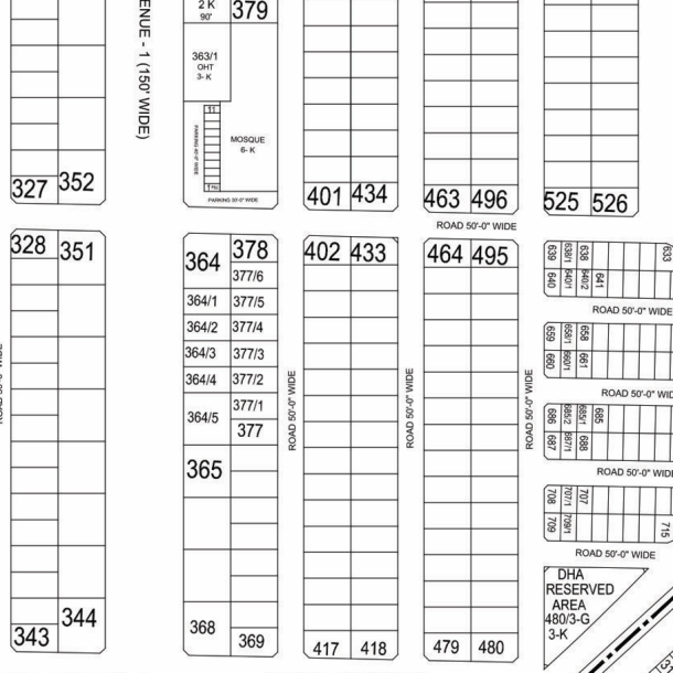 1 Kanal Residential Plot J- 275 Demand 640 Lac In DHA Phase 6-1