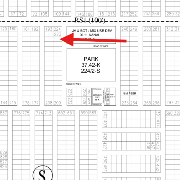 Reasonable Price 1 Kanal Plot Available For Sale In DHA Lahore Phase 7 Block S-1