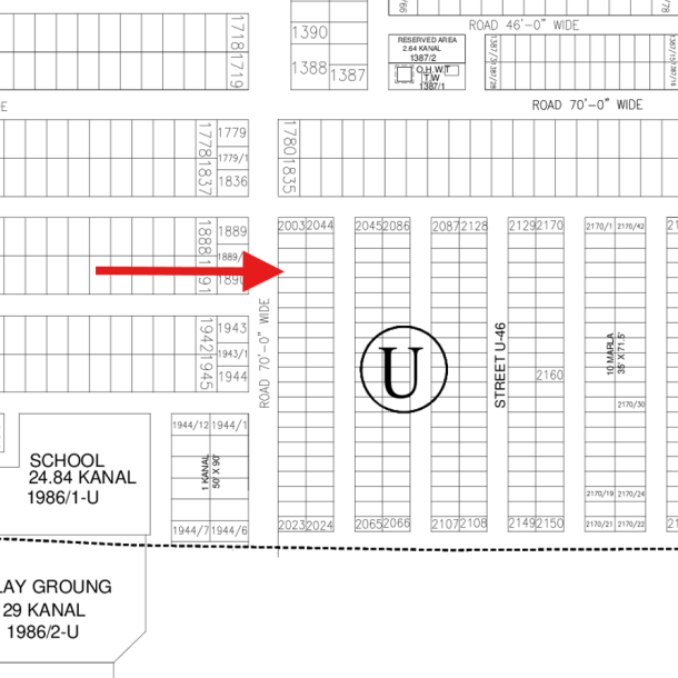 On 100 Feet Road Top Location 10 Marla Plot Is Available For Sale In DHA Lahore Phase 7-1