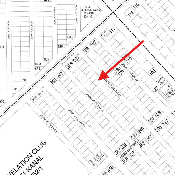 K-261 Top Location 1 Kanal Plot Available For Sale in DHA Lahore Phase 6-1