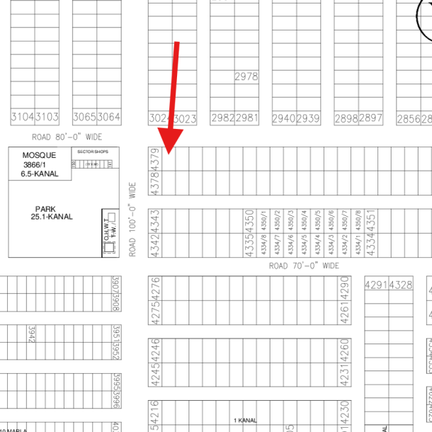 Next To Corner And Near To Park 1 Kanal Plot Available For Sale In DHA Lahore Phase 7-1