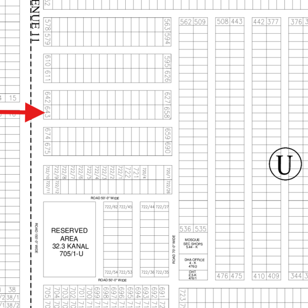 Corner 21.5 Marla Plot Available For Sale In DHA Lahore Phase 7 Block U-1