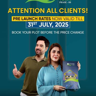 Affordable 10 Marla Plot Available On Installment Plan In Etihad Town Phase 3