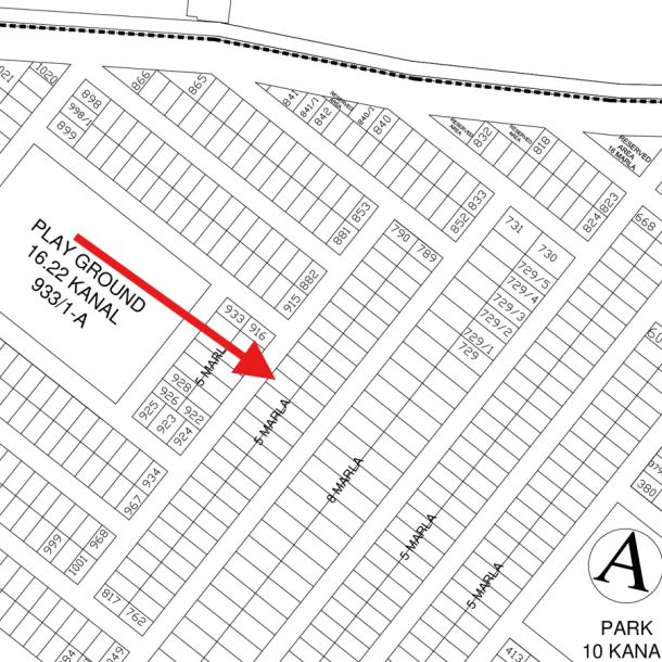 Near To Park 5 Marla Residential Plot Is Available For Sale In DHA Lahore Phase 9 Town-1