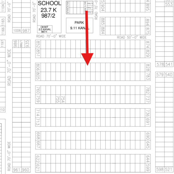 Direct Deal 1 Kanal Plot Available For Sale In DHA Lahore Phase 7 Block Y-1