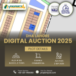 Digital Auction Of 8 Marla Commercial Plot E-106 In DHA Lahore Phase 9 Town Commercial Block E