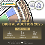 DHA Lahore Digital Auction Of 4 Marla Commercial Plot Z2-132 In Phase 9 Prism Commercial Block Commercial Zone 2