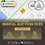 DHA Lahore Digital Auction Of 1 Kanal Plot In Phase 4 Sector KK
