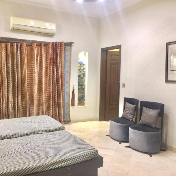 2 Bedroom Full Furnished 1 Kanal Lower Portion Available For Rent In DHA Lahore Phase 3-5